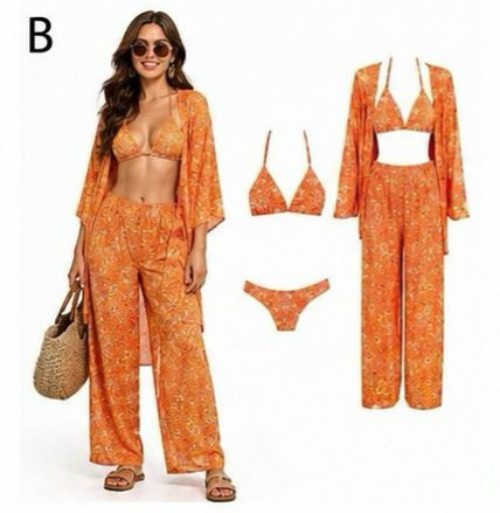 Costume Tropical Chic 4 pezzi